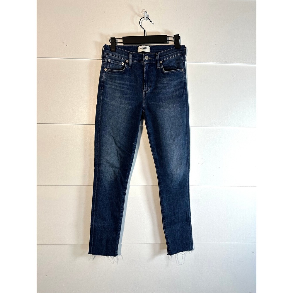 AGOLDE Sophie jeans Denim‎ womens 26 Skinny medium rise raw hem ankle